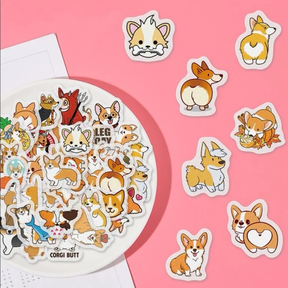 Corgi Stickers - 40 Pack